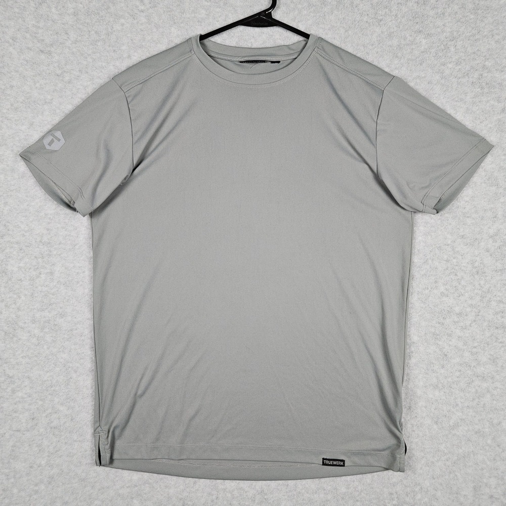 Truewerk Men's Large Gray B1 SS Tee Technical Workwear Performance Shirt Wicking